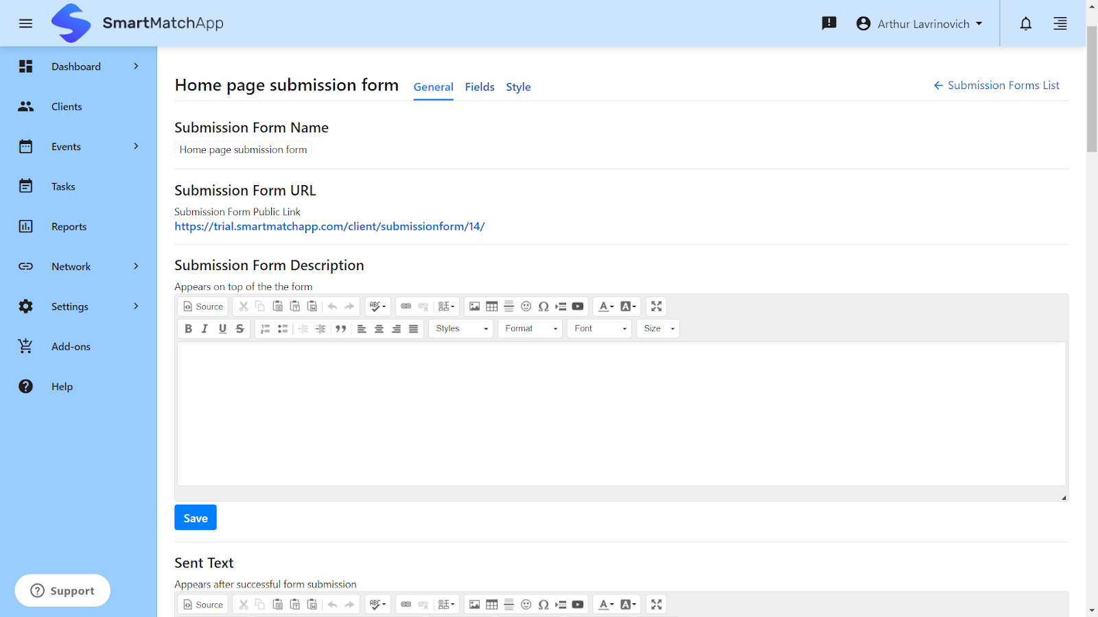 Every single web form will have its own URL that you can integrate with your social media accounts or newsletter campaigns etc.