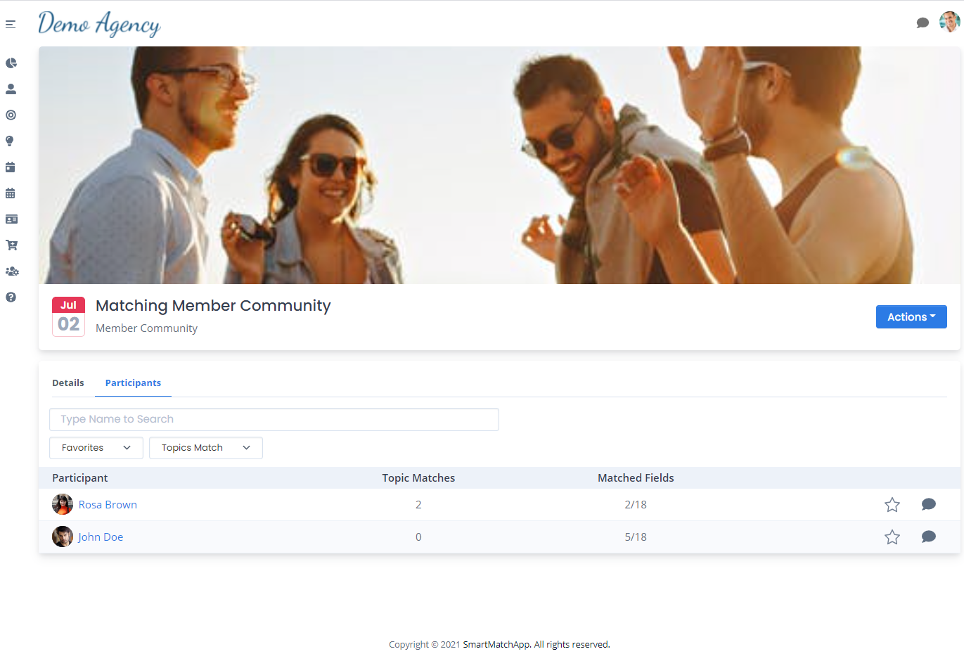 A powerful new community and membership matchmaking platform for matching people within events and groups