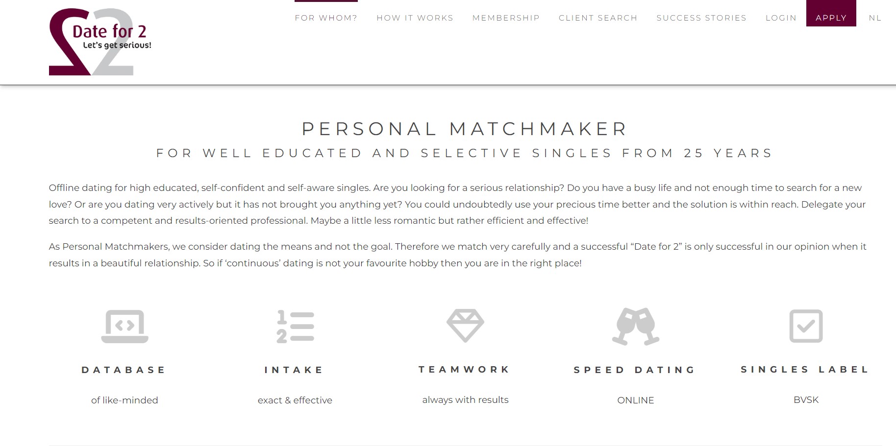 successful dating matchmaking agency
