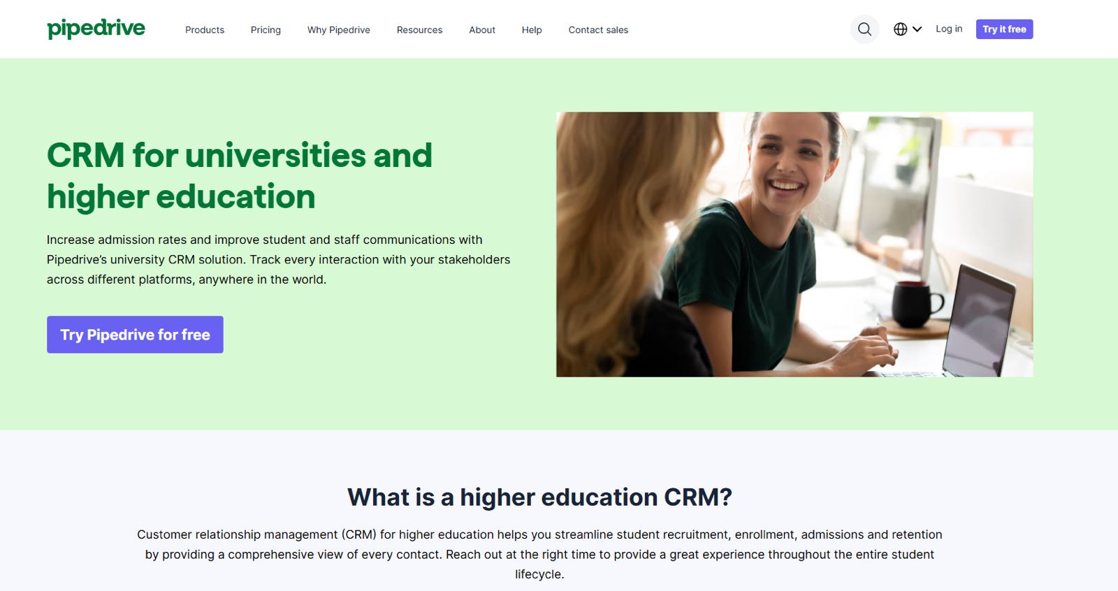 Pipedrive for Higher Education