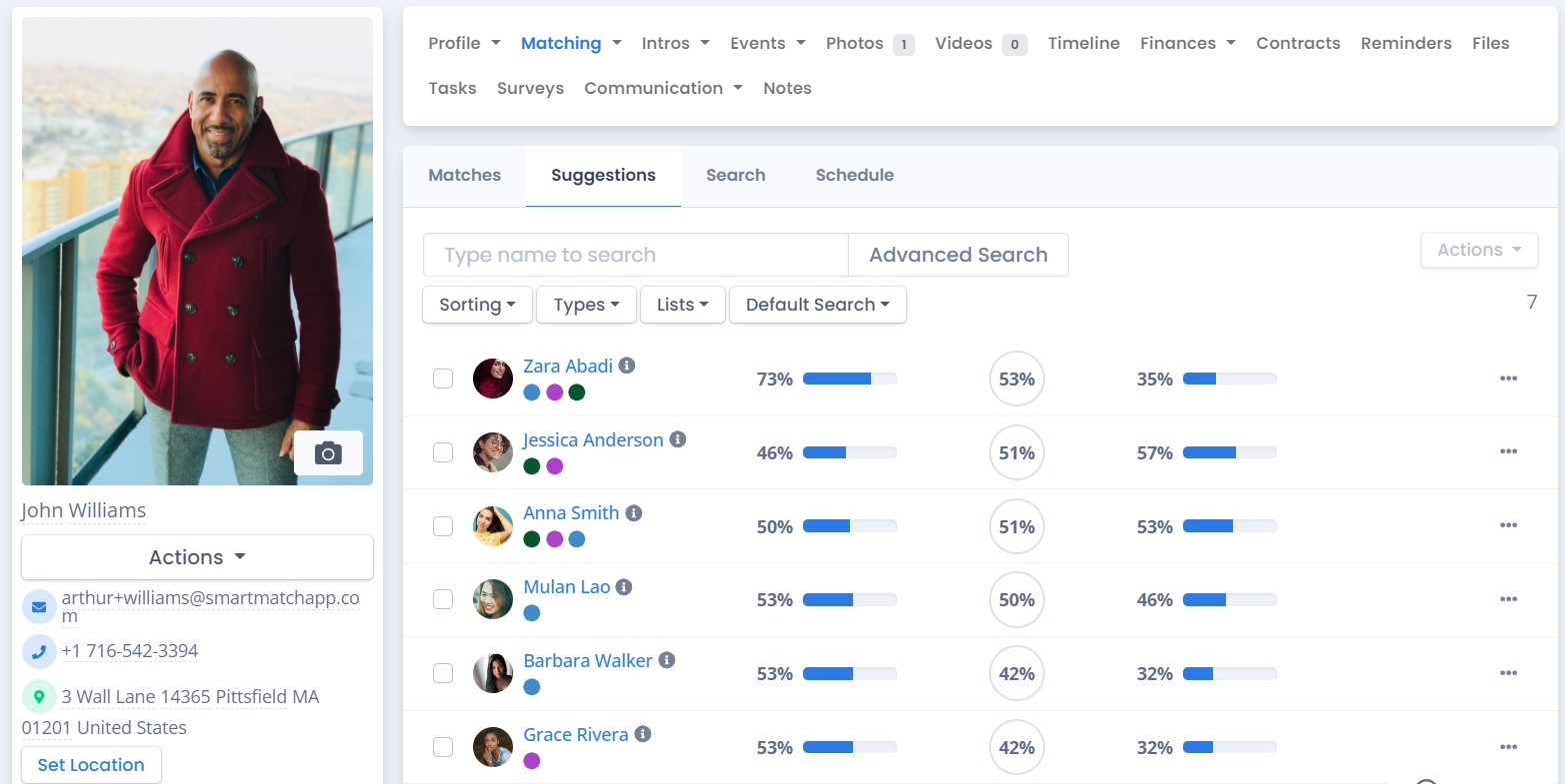 automated matchmaking in smartmatchapp