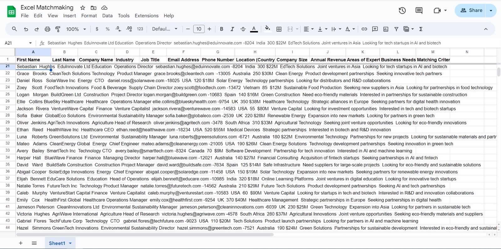 Imagem mostrando meu grande e bagunçado banco de dados do excel