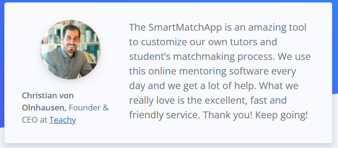 successful tutoring use-case with smartmatchapp