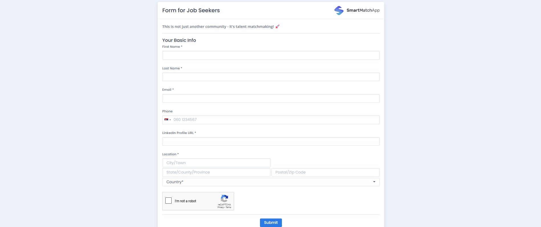 Use submission forms to automatically populate your matchmaking CRM