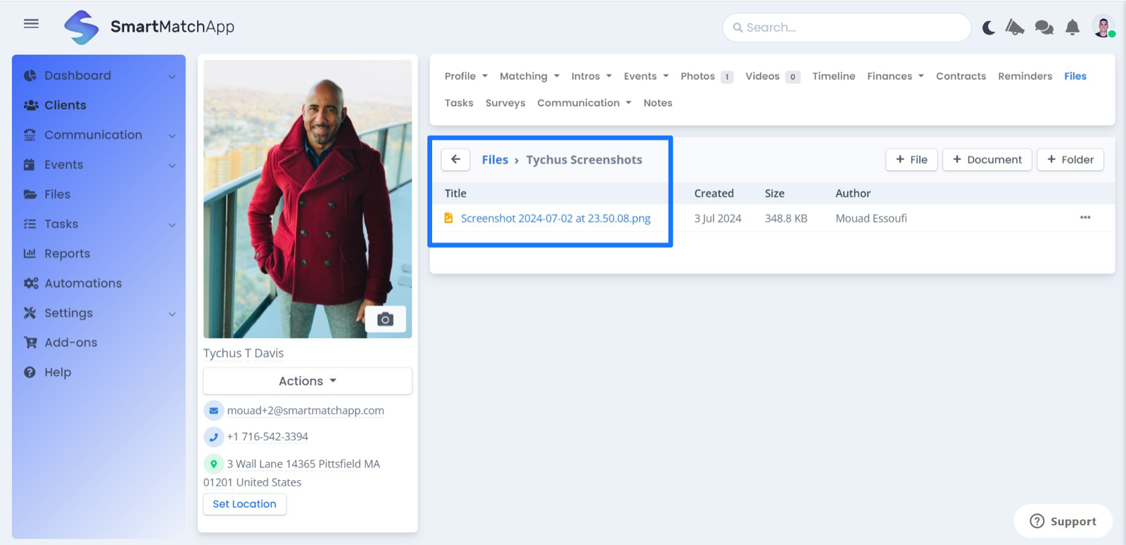 improved file organization in SmartMatchApp